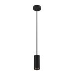 SLV Numinos Phase S Pendelleuchte Aluminium Schwarz 10.42W 1020lm 24D - 930 Warmweiß | Höchste Farbwiedergabe - Dimmbar 